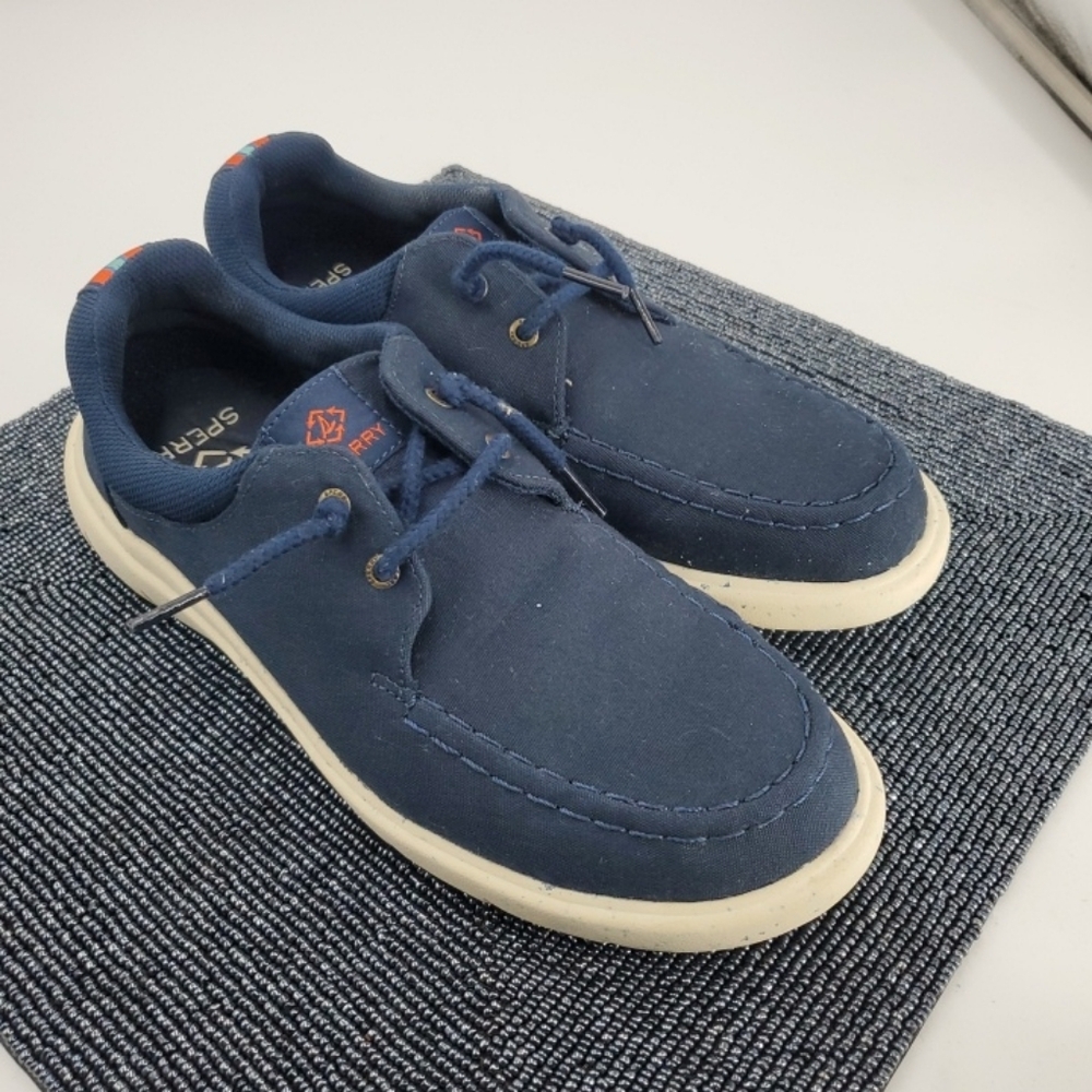 Sperry Captain's Moc Seacycled Sneakers Blue Size 9.5M Women's Shoes (41)